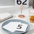 50Pcs Table Numbers 1-50, 3.7x4 Inch Table Numbers, Double Sided Table Number Cards - for Wedding Reception Restaurant. 