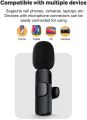 K8 Collar Mic Lavalier Wireless Microphone for Video Recordings Youtube Mic compatible with USB Type-C & iOS Smartphones Vlogging Mic / Gaming/ Live Stream/ Interview Mic with Smart Noise Cancellation (Not Supported SAMSUNG, INFINIX, TECNO) Ajaz Traders. 