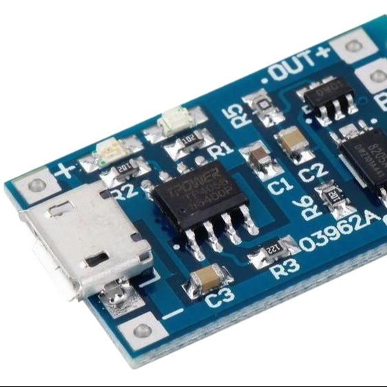 Lithium Battery Charger and Protection Module type C port/micro usb port for charging TP4056 03962A