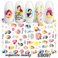 2020 New Cartoon Kids Barbie Nail Art Sticker Snow White Emoji Barbie Simpson. 