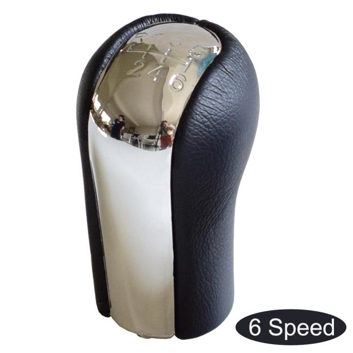 5 6 Speed Gear Shift Knob Lever Shifter Stick Gaiter Boot Cover for Toyota Corolla 1998-2003 AYGO Verso RAV4 YARIS VITZ-6 Speed-Head