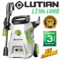 LUTIAN - LT306-1400B -110 BAR HIGH CAR PRESSURE WASHER - 1400 WATTS - AUTO START - SELF PRIMING - PORTABLE - 2 IN 1 GUN ( LONG & SHORT). 