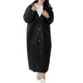 Adults Raincoat Waterproof Rain Suit Hooded Fashion Drawstring Clothes Buttons Rainwear for Outdoor Hiking Travel. 