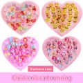 36Box Mixed Color Cute Rings Children's Day Jewelry Plastic Kids Ring for Girls with Mixed Style Animal Fruit as Gifts. 
