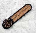 Wooden Agarbatti Incense Stick Holder with Laser Engraved Design, Ash Collector. 