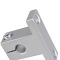 Horizontal 8mm Dia Linear Motion Ball Bearing Slide Bushing 200mm Linear Shaft Optical Axis with Rod Rail Support Set. 