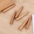 01 PC Outdoor Portable Plastic Bullet Shape Ballpoint Pen Unique Mini Signature Writing Pens Students Stationery Office Supplies. 