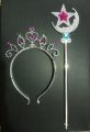 1 Pair - Princess Angle Plastic Fairy Stick and Crown. 