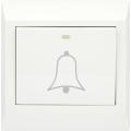 Clopal Switch White Bell Push 16 Amp. 