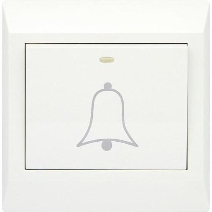 Clopal Switch White Bell Push 16 Amp