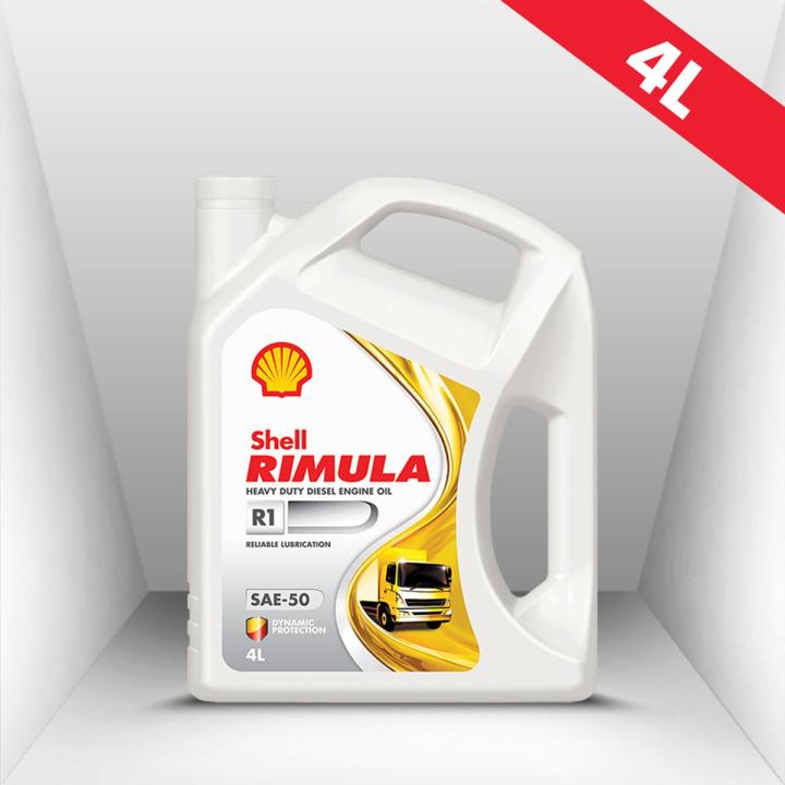 Shell Rimula R1 (SAE-50) 4L, Heavy-duty Diesel Engine Oil, Truck Oil