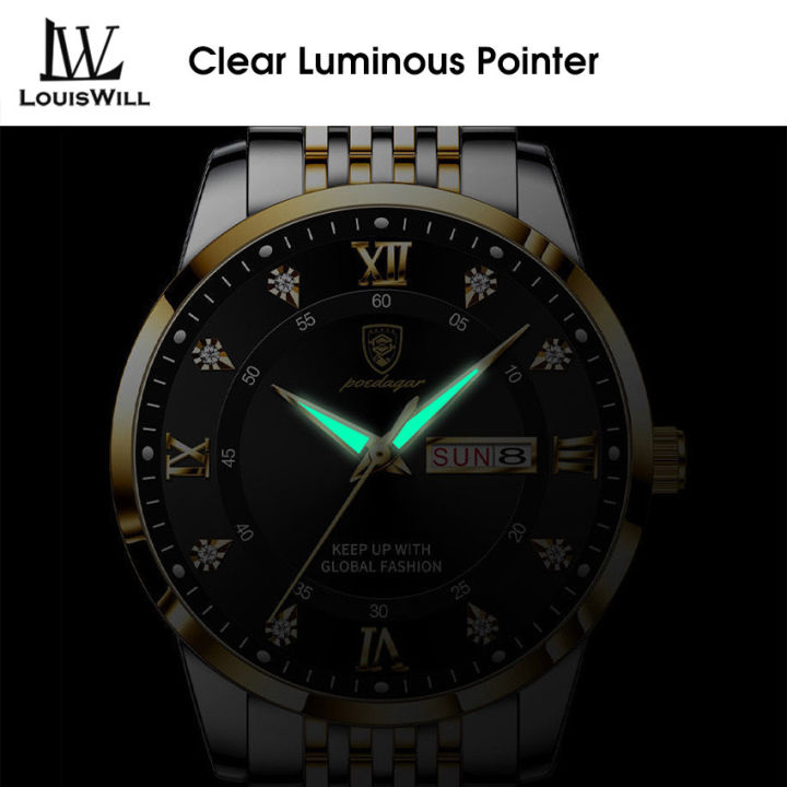 LouisWill%20Men%20Watch%20Business%20Fashion%20Watch%20Waterproof%20Simple%20Watch%20Wristwatches%20Classic%20Roman%20Numeral%20Dial%20Calendar%20Luminous%20Pointer%20Wrist%20Watches%20for%20Men%20-%20Image%206