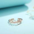 Customized Women's Personalized Name Ring Stainless Steel Adjustable Ring Gold Personalized Famous Brand Family Jewelry Gift. 
