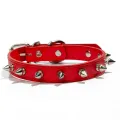 Spiked Dog Collar Spiky Cat Collar Pu Adjustable Pet Collar With Spikes For Cats Puppy Small Dogs Chihuahua Pug Bulldog. 