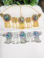 Premium Quality Matha Patti Afghan Tribal Style Head Jewelry – Multicolor Stones – Golden & Silver Options - Traditional Jewelry. 