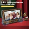 Mobile Phone Holder Retro Tv-shaped Phone Stand Portable Universal Desktop Holder less Than Practical Phone Stand. 