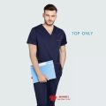 3PC MEDICAL SCRUB SUIT TOP ONLY - FOR MEN CUTTING. 