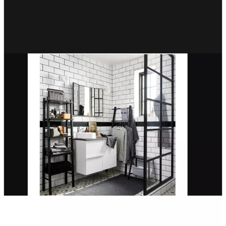 Towel  Holder Iron Stair Black Towel  Holder