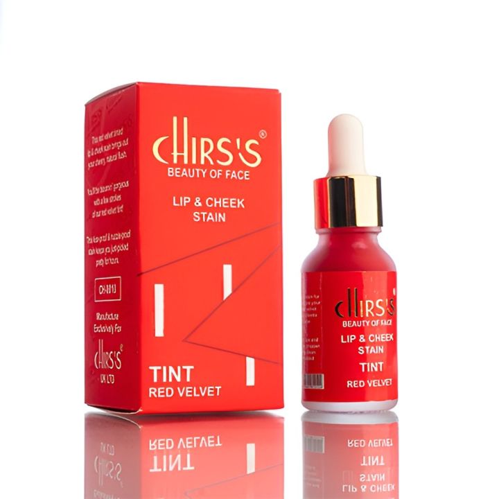 Chris’s Lip & Cheek Stain Tint Red Velvet Color