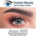 Aqua #20 COSMETIC COLORED CONTACT LENSES Eye Contact Lenses Forever Beauty / Disposable Lenses / Lense, Eye Lense / Color Lense / Eye Lenses For Girls Women Men. 