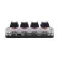 Mini 4-Key Select Copy Paste Cut All Macro Pad Shortcut One Handed Keyboard RGB Gaming Mechanical Keyboard OSU Key Easy to Use. 