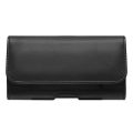 PU Leather Horizontal Waist Belt Clip Pouch Phone Bag For Men All Phone Universal Waist Pocket Running Belt Pouch Bag. 