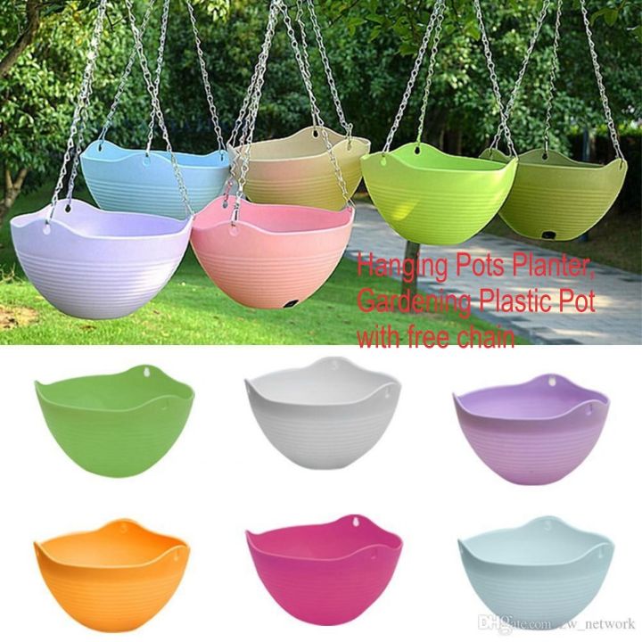 Plastic%20Hanging%20Plant%20Pots,%20Flower%20Pots,%20Hanging%20Pots%20with%20Chain%20Hangers%20Planters%20Plastic%20Gardening%20Pots%20alternate%20to%20Clay%20Pots%20best%20container%20gardening%20ideas%20Top%20Reviewed%20Top%20Rated%20Top%20ranked%20-%20Image%206