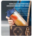 Portable Small Electric Juicer Stainless Steel Blade Juicer Cup Juicer Fruit Automatic Smoothie Blender Kitchen Tool. 