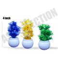 Plant Material: Plastic  Color: Multi  Washable  Size: 6 inches Height  Pack of 3  Small Pots  Artificial Flower  Pack of 3 Mini Plant Artificial Decoration Piece with pot Best for home & Office Decoration purpose. 