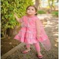 3 piece  dress for baby girls 3 piece dress for baby girls stitched dress. 