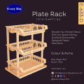 Every Day Plate Rack (3 in 1) with Tray- Elevate Your Kitchen Decor with Our Space-Saving, High Quanlity and Distinctively Plastic Plate Rack (Dishrack or Utensil Rack). 