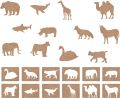 Kids Wooden Stencils Drawing and Puzzle Kit Best Learning Toy For Kids Pack of 12. 