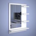 Wooden Dressing table / wall Mounted Dressing With Mirror And Shelves / Wood Dressing Table For Bedroom Space Saving Dresser. 