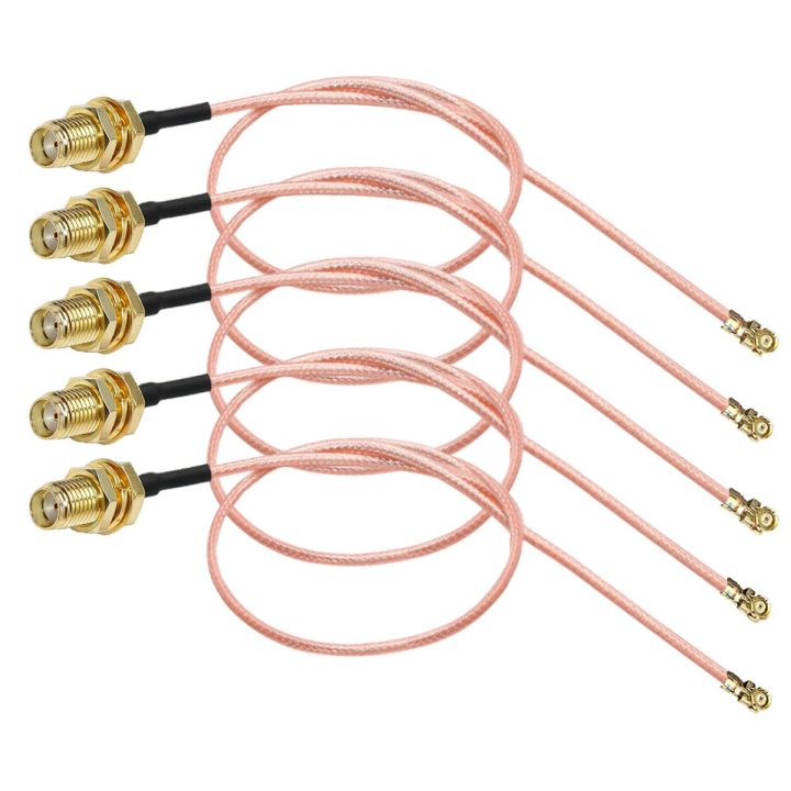 5 Pcs SMA Connector Cable Female to UFL/U.FL/IPX/IPEX Pigtail Cable
