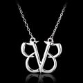 Mqchun Stainless Steel Rock Band Black Veil Brides Necklaces Veil Brides Bvb Merch Fob Logo Men Women Fans Necklace. 