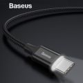 LED Light USB Type C Fast Charging Cable  For Xiaomi 6 Samsung S8 OnePlus 5. 