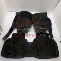Honda City 7D Floor Mats Black 2009-21. 