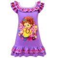 【BestGO】Summer Fancy Nancy Little Girls Dress Falbala Short Sleeve Off Shoulder Dresses. 