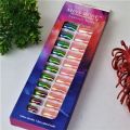 Fashion 24 pcs Set of Chrome Magnetic False Nails / Sticky Glue ADHESIVE Nail / Press on Nails Set For Girls / Artificial Chrome Nails For ladies / Professional and Branded nails for women / Fashion Nahun. 