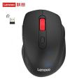 Lenovo M24 gaming mouse wireless black keycaps computer and office mute mouse gamer accessories laptop computers for Games. 