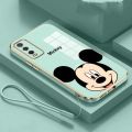 Casing For VIVO V2043 V2032 V2026 V2029 V2027 V2052 V2038 V2042 V2054 V2037 V2048 1935 1938 1901 1902 1904 1906 Stylish Mickey Mouse Rubber Phone Cover Glossy Electric Plating Case Shockproof Casing. 