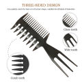 Professional Double Side Tooth Combs Fish Shape Hair Brush Barber Hair Dyeing Cutting Coloring Brush Wide Tooth Hair Comb Plastic Pro Men Classic Brush Large Teeth Styling Tool New Wide Teeth Hairbrush Comb Men Beard Hairdressing Brush Barber Sh. 