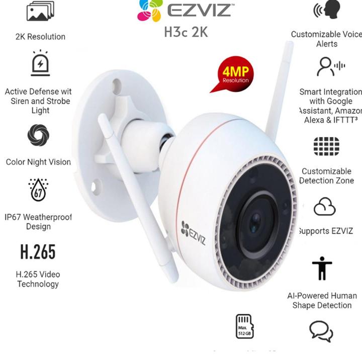Outdoor%20EZVIZ%20H3c%202K%E2%81%BA%204MP%20Human%20Shape%20Detection%20Two%20Way%20Talk%20Wifi%20Smart%20AI%20Camera%20-%20Image%202
