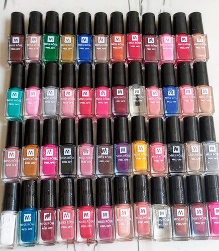 Multi-color Pack of 36 Peel Off Nail Polish Deal
