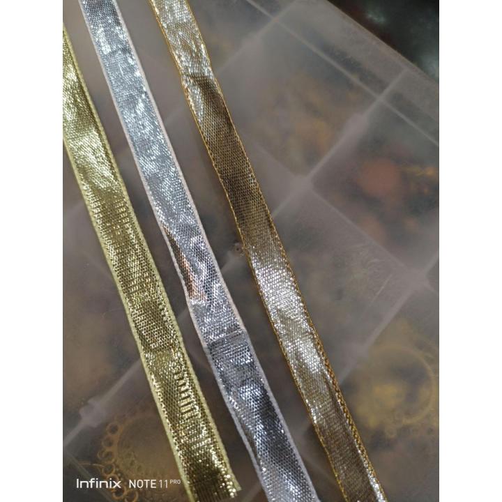 10 yard (gaz ) golden gotta Patti lace for clothes.half inches width