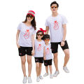 Douyin with the same t parent-child summer clothes 2023 new trendy family clothes short-sleeved T-shirts cotton t-shirts for a family of three. 