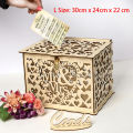 Wedding Card Boxes Wooden Box Wedding Decoration Supplies Guestbook DIY Mr Mrs Heart Invitation Gift Business Card Guest Book. 