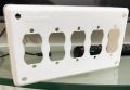 Electrical Switch Plastic Board PVC- 5 Socket Electric Wall Fitting Sheet. 