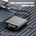 5 In1 USB 3.0 Memory Card Reader USB-C to TF SD XQD Card Reader Adapter for 15 Pro/Max Pro/Air 2023. 