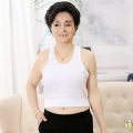 Middle-aged and elderly vests, women's cotton undershirts, mothers, round neck, undergarments, cotton old people's vests, thin old ladies short sleeves. 